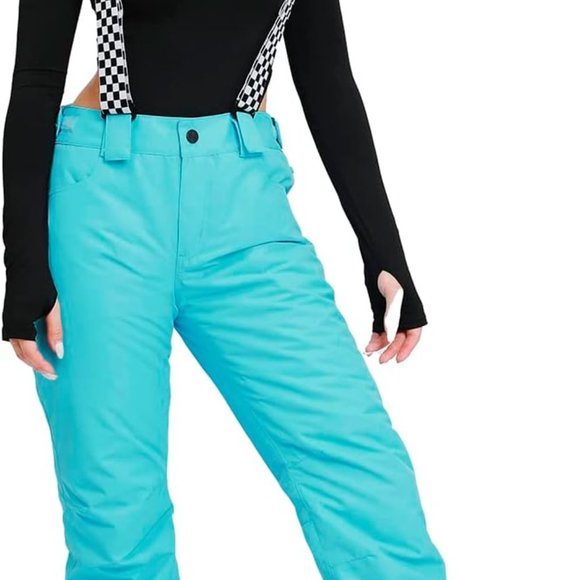 YEEFINE Women's Outdoor Snow Pants Windproof Waterproof Winter Warm Insulated - Picture 4 of 5